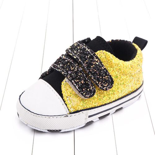 Koovan Baby Shoes 2021 New Trend Sequins Canvas Shoes Baby B
