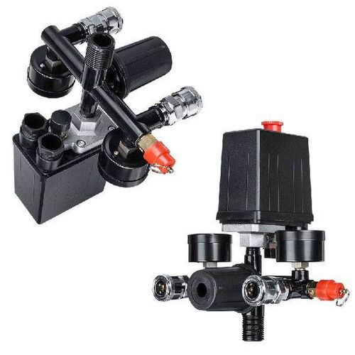 4 Port Air Compressor 220v/380v All Black Bracket With