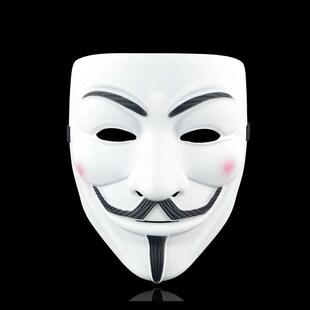 Movie Hacker Guy Fawke Vendetta Anonymous for Cosplay Mask
