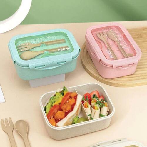 850ml Divided Lunch Box Portable Large Capacity Microwae Ben