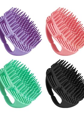 Silicone Shampoo Head Scalp Massage Brush Silicone Body Brus