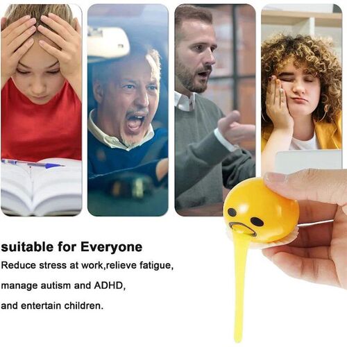 Sticky Funny Toy Disgusting Egg Yolk Brother Vomiting Egg Yo