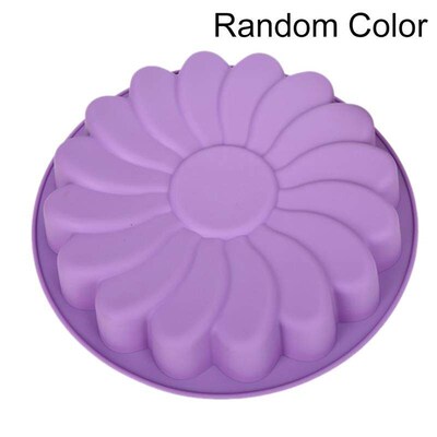 1pc Round Flower Silicone Cake Baking Pans Mold Handmade