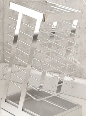 Stainless Steel Kitchen Knife Stand Tool Holder Large Capaci