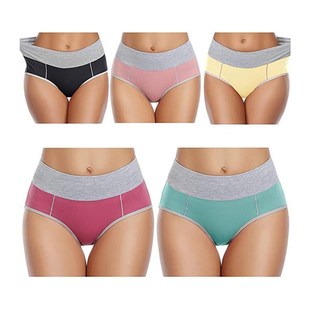 cotton briefs for women large size underwear 5条套装棉内裤女