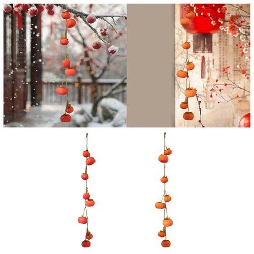 Simulation Persimmon Pendant Harvest Decor Artwork