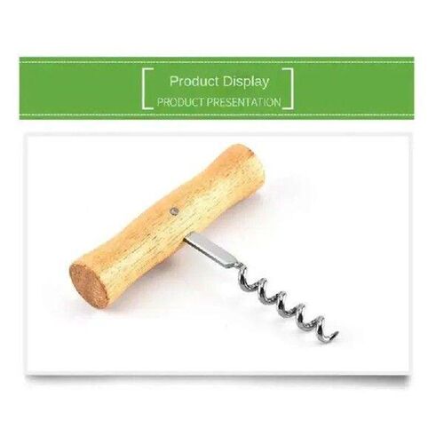 1PCS Wine Opener  With Wooden Handle Stainless Steel