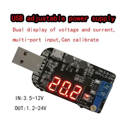 USB Voltage Power Supply Module Input DC 3.5-12V Output DC 1