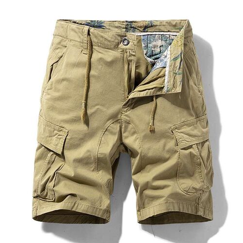 Summer Functional Style Pocket Workwear Shorts Mens Loose W