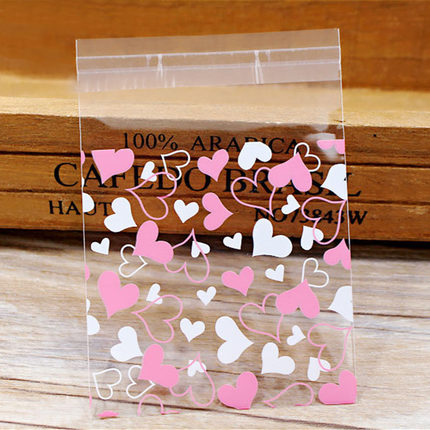 100pcs/lot 7cm Clear Candy Bag Transparent Plastic Bag Cooki