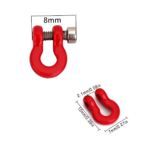 8pcs Bumper D-ring Tow Hooks Kit for 1/24 Axial SCX24 RC