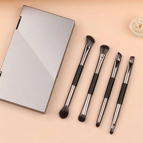 4-piece cosmetic brush bolt head cosmetic pen with mirror bo