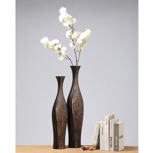 Retro light luxury vertical vase decoration room dry flower