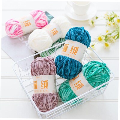 100g / 80M Chenille Velvet Yarn Knitting Wool Thick Warm Cro