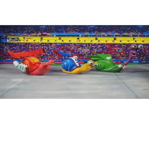3pcs/set Cute Fake Big Eye Snail High speed mobile Turbo Mod