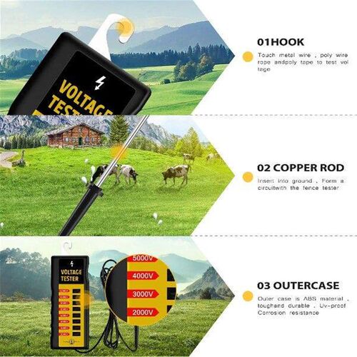 ABKO-12000V Farmers Fence Voltage Testing Tool ,Electric