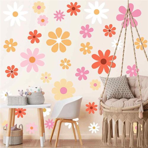 Spring Plant Flower Daisy Wall Stickers Wall Decoration PVC