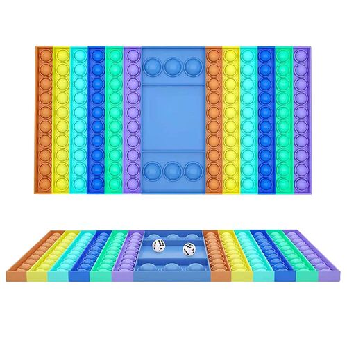 Big Size Game Fidget Toys Rainbow Chess Board Push Bubble Ss