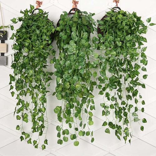 5 forks green Hanging Plant Artificial Plant Willow Wall Hom