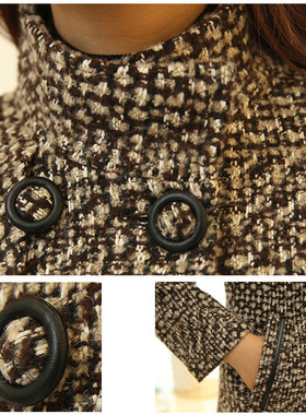 New Womens Wool Blends Coat Winter 2021 Autumn Fashion Eleg