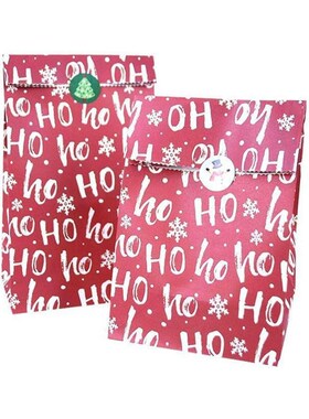 10pcs 23cm Paper Package Bag Christmas Gift Wrapping Bags