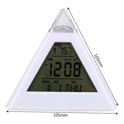 Home Decoration Digital Alarm Clock Colorful Backlight Chang