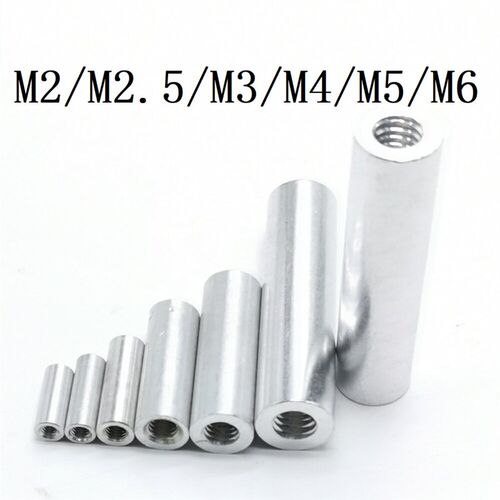 2-10pcs aluminum spacer  m3 M4 M5 m6 round Aluminum Standoff