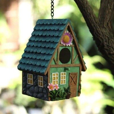 Gift Cute Bird House Resting Place Outdoor Hanging Birds