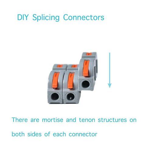 34/50pcs Lever Wire Connector For Quick Connection 28-12 AWG