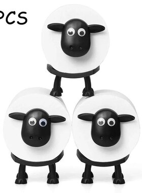 Sheep Toilet Paper Stand, Adorable Resin, Sheep Fabric Box,