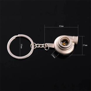 Creative Turbo Hub Keychain Classic Mini Meatl Auto Parts Pe