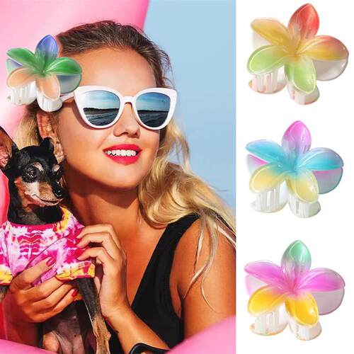 Color Frascot Hairpin High-grade Delicate Grip Clip Flower P