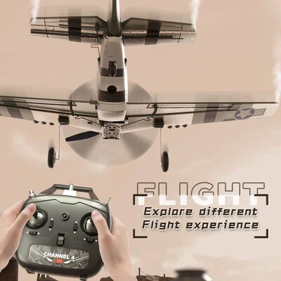 P51D RC Plane 2.4G 4CH 6G/3D Model Six-Axis RC Airplane Elec