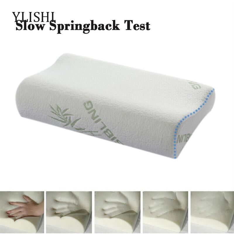 Bamboo Memory Foam Orthopedic Pillow 竹纤维记忆保健护颈枕头
