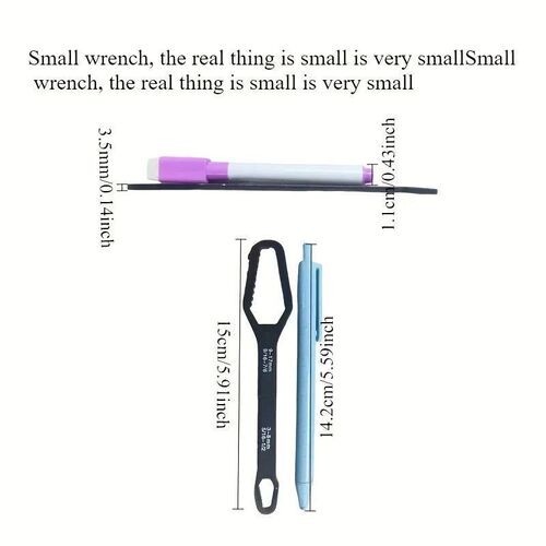 8 to 17 Black Multifunctional Double End Box Wrench Hexagon