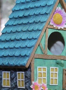 Gift Cute Bird House Resting Place Outdoor Hanging Birds