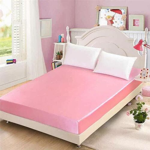 Home Textile Satin Silk Fitted Sheet Solid Color mm