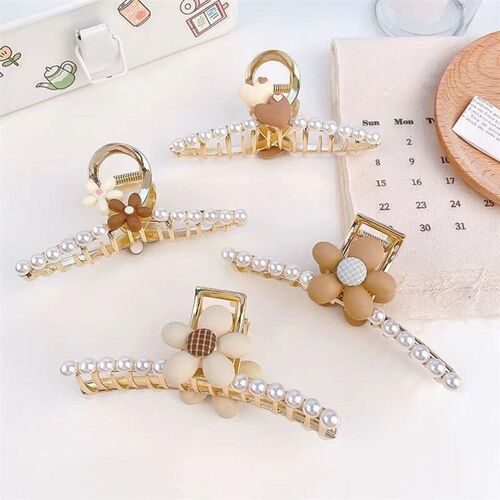 Large Backofhead Hair Clip Stylish Metal Hair Grabber for 20