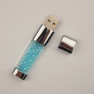 High Speed Blue Light&Crystal USB Flash Pen Drive Memory Dis