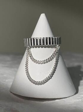 Multi Layer Chain Rings Punk Vintage Fidget Ring For Men Wom