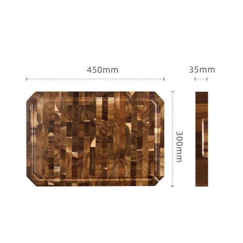 Premium Acacia Wood Cutting Board 14 X 9 X 1 Inch with Hand