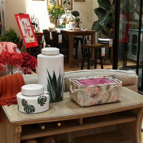 Square Storage Bins Basket with Handle Collapsible Toy