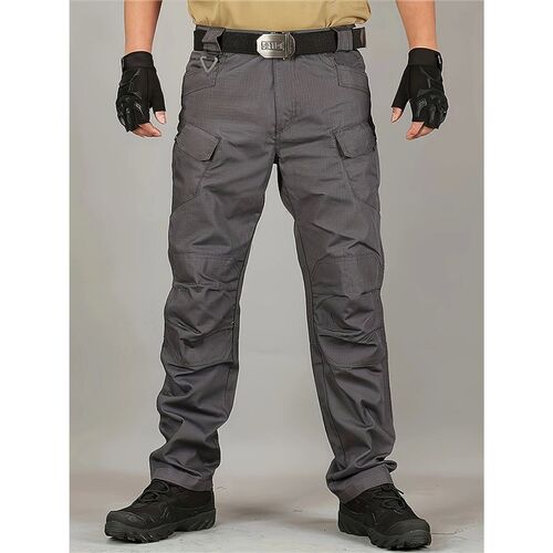 Plus Size Mens Thin Cargo Pants With Side Pockets For Sprin
