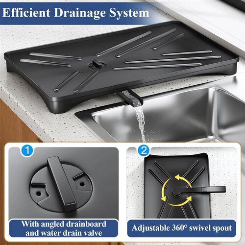 Dish Drying Rack for Kitchen Counter Large Dish Rack with Dr