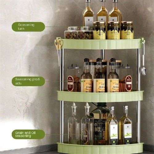 Kitchen Organizer Rack Large Capacity Corner Seasoning