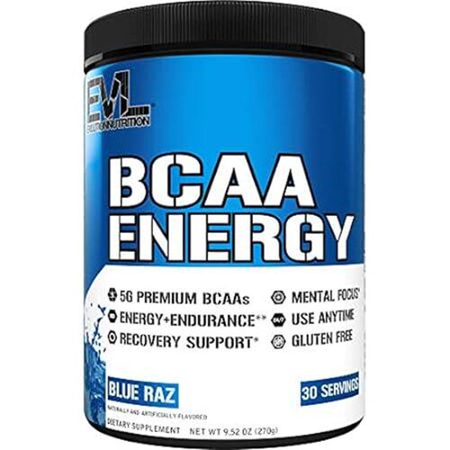 EVL BCAAs Amino Acids Powder - BCAA Energy Pre Workout Po