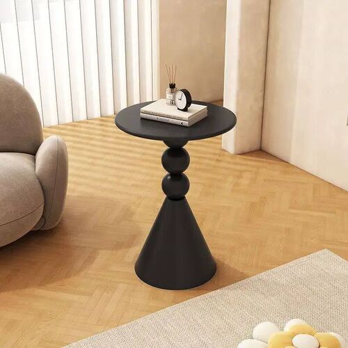 Nordic Style Minimalist White Sofa Side Table for Small Livi