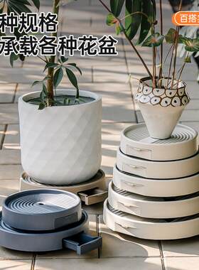 Mobile plant tray with wheel flowerpot base移动植物托盘带轮