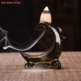Waterfall Incense Burner Backflow Mini Buddha Censer Backflo