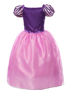 Disney Girls Rapunzel Princess Dress Costume for Girl Kids C